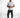 Classic Industry T-Shirt in White – full-length front view