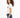 Side view of L.A. Vibes White Crop Top with red graphic on a model with curly hair, paired with dark blue jeans.