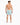 A man stands with his back to the camera, wearing colorful swim shorts featuring a palm tree pattern.