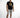 Social T-Shirt in Black – full-length front view