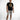 Social T-Shirt in Black – full-length front view