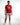 Social T-Shirt in Red – full-length front view