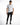 Model in Soren black washed moto jeans with ribbed knee panels, ankle zippers, and streetwear aesthetic.