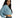 Stevie Crop Top in Blue – side view