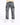 Model wearing Lewis grey washed baggy denim cargo pants with distressed details and streetwear aesthetic.