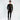 Street Shirt in Black – full-length front view