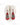 Cursive Sneakers in White Red – pair front view