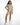 Liany Romper in Khaki – full-length front view