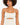 A model showcases a light-colored bodysuit with thin straps and a stylish cut-out detail at the waist.