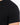 Close-up of a black short-sleeve shirt showcasing the smooth fabric and shoulder seam details.