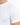 Close-up of a white short-sleeve shirt, showcasing the smooth fabric and ribbed neckline.