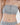 Close-up of Lily Ribbed Top in Light Grey featuring a front zipper and strapless corset style with matching shorts.