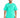 A man wearing a vibrant teal t-shirt with motivational text and distressed black jeans.