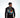 Back of men's black long-sleeve Superior Shirt featuring a colorful melting puzzle cube graphic and white text.