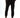 Rear view of Live The Moment black streetwear jogger pants and cuffed ankles.
