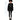 Model wearing Carbon Talk Top black oversized sweatshirt with white graphic text, skinny jeans, and black boots.