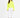 A model wearing a bright neon yellow turtleneck top paired with white jogger pants and white sneakers.