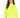 A woman models a bright neon yellow turtleneck sweater with long sleeves and a cropped fit.