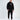 Thank You Pants Set in Black – full-length front view