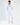 Thank You Pants Set in White – full-length front view