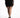 Back view of the high-waisted Maddison black mini skirt featuring a delicate eyelash lace hem and rear zipper.