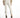 Rear view of Maisie white high-waisted tailored trousers, paired with black heels for a streetwear vibe.