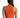 Back view of the Mara orange ribbed crop tank top, highlighting its high-neck racerback and sleek fitted silhouette.