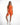 Mara Short Legging in Orange – full-length front view