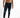 Marco dark blue distressed denim jeans with ripped knees on model, cropped view highlighting fit and wash.