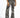 Marlee high-waisted wide-leg flare pants featuring a bold black and white geometric tribal bohemian print.