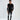 Element Shirt in Black – full-length front view