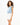 Maya Padded Crop Top in Blue / Grey – side view