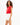 Maya Padded Crop Top in Red – front close-up