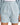 Light blue pleated shorts with rolled cuffs, featuring a tailored fit and subtle texture.