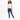 Verona Tee in Unbleached – full-length front view