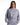 A model wearing a light purple cropped hoodie with a drawstring and matching joggers, showcasing a casual style.
