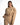 A model poses in a beige cropped hoodie with a drawstring waist and matching joggers, showcasing a relaxed style.