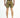 Rear view of Men's Quick-Dry Swim Trunks in Carbon with black and gold geometric star print and elastic waistband.