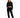 Elodie Jogger Set in Black – full-length front view