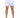 Men's swim shorts featuring a colorful sailboat pattern on a white background, paired with slide sandals.