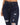 Close-up of dark denim jeans featuring distressed details and a high-waisted design with visible stitching.