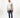 Enjoy Life Hoodie in Beige – full-length front view