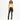 Yoga Crop Tank Top in Lemon – full-length front view