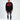 Model wearing black You Matter University graphic sweatshirt and distressed gray skinny jeans.