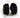 Zipper Sneakers in Black – heel view