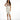 Model in Eve White Pencil Skirt, a high-waisted midi skirt with a belted waist and front slit for an office-chic look.
