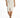High-waisted white Eve pencil midi skirt with a belted waist and front slit detail for office or chic evening wear.