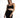 Zuri Knit Cami Top in Black – front close-up