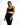 Zuri Knit Cami Top in Black – front close-up