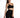 Zuri Knit Cami Top in Black – front close-up